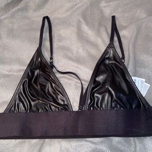 Pleather Bralette
